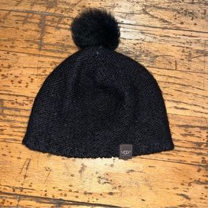 UGG Kids Black Sequins Hat